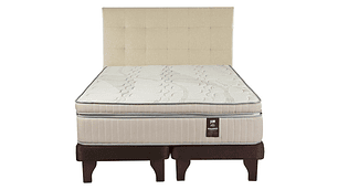 JUEGO DE DORMITORIO FLEX CAMA EUROPEA MÁXIMO COBRE SÚPER KING + RESPALDO DESIGN CRUDO