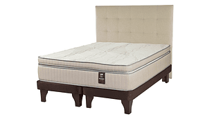 JUEGO DE DORMITORIO FLEX CAMA EUROPEA MÁXIMO COBRE SÚPER KING + RESPALDO DESIGN CRUDO
