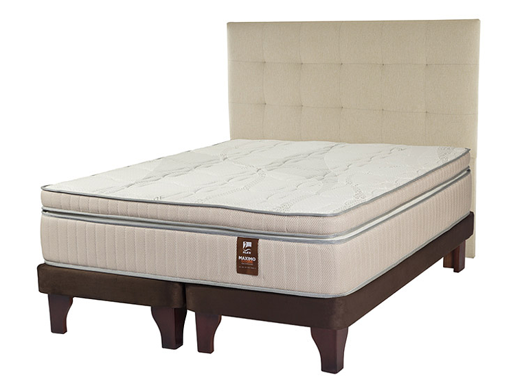 JUEGO DE DORMITORIO FLEX CAMA EUROPEA MÁXIMO COBRE SÚPER KING + RESPALDO DESIGN CRUDO 2