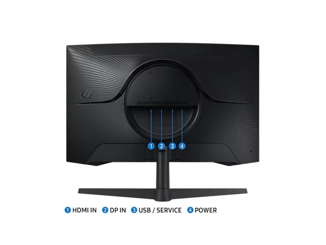 MONITOR GAMER OLED SAMSUNG CURVO DE 27' G55C ODYSSEY G5 QHD 165HZ 3