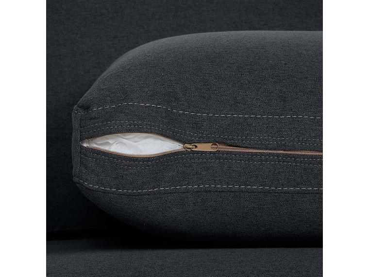 SOFÁ ROSEN 3 CUERPOS GRAFITO WELLS TELA 8