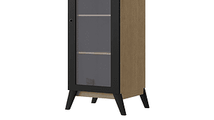 VITRINA BE DESIGN AMBER CAFE NEGRO 1P