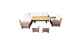 JUEGO LIVING COMEDOR TERRAZA ANASTASIA 10 PERSONAS