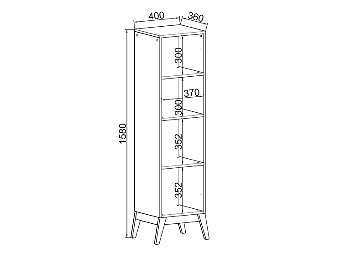 VITRINA BE DESIGN AMBER CAFE NEGRO 1P 2