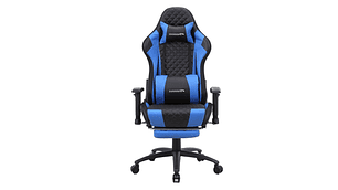 SILLA GAMER TITANIUM AZUL CON NEGRO