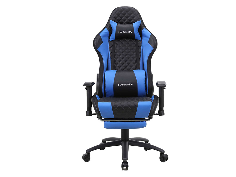 SILLA GAMER TITANIUM AZUL CON NEGRO 1