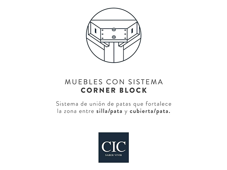 JUEGO DE COMEDOR CIC NEW CORDOBES 4 SILLAS 2 SITIALES 8