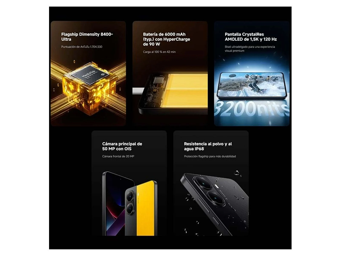 XIAOMI POCO X7 PRO 5G 12GB + 512GB NEGRO 7