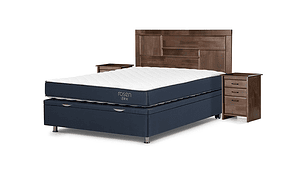 JUEGO DE DORMITORIO ROSEN CAMA BOXET UPLINE 2 PLAZAS + SET DOLCE