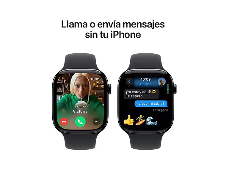 APPLE WATCH S10 ALUMINIO 46MM SPORT BAND M/L NEGRO 3