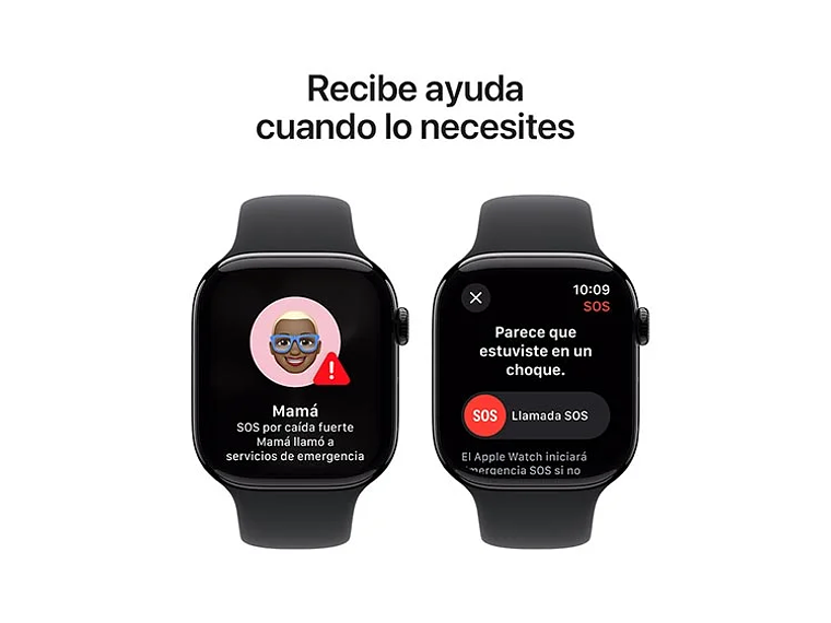 APPLE WATCH S10 ALUMINIO 46MM SPORT BAND M/L NEGRO 4