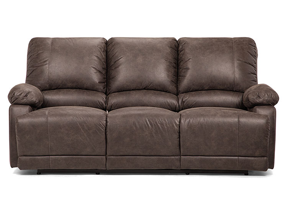 SOFÁ ROSEN RECLINABLE BUCAREST PU 3 CUERPOS CAFÉ 4