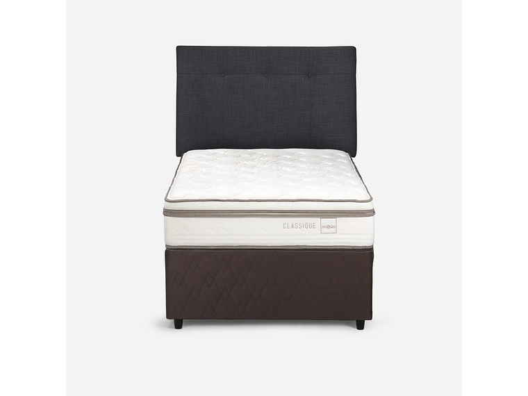 DIVÁN CLASSIQUE+ 1,5 PLAZAS + RESPALDO NEW BENNET GRAFITO 2