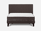JUEGO DE DORMITORIO ROSEN CAMA EUROPEA ERGO T NEW 2 PLAZAS B/N + RESPALDO LUCIO CHOCOLATE - Miniatura 1