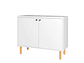 APARADOR HOGA EASY BUFFET 2 PUERTAS BLANCO - Miniatura 1