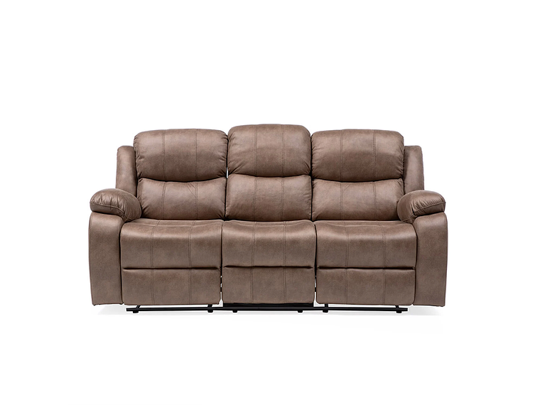 SILLÓN VYS SPA 3 CUERPOS ACERO BEIGE RECLINABLE 2