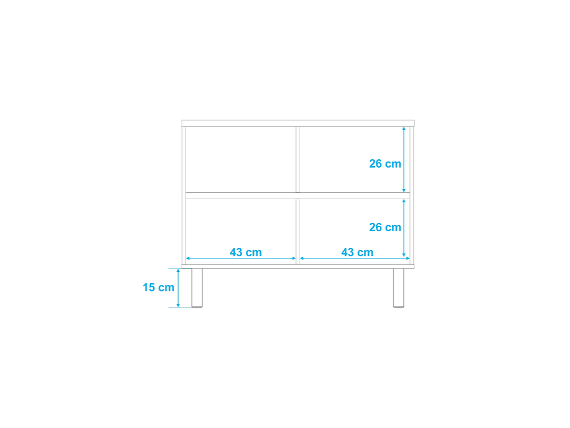 APARADOR HOGA EASY BUFFET 2 PUERTAS BLANCO 3