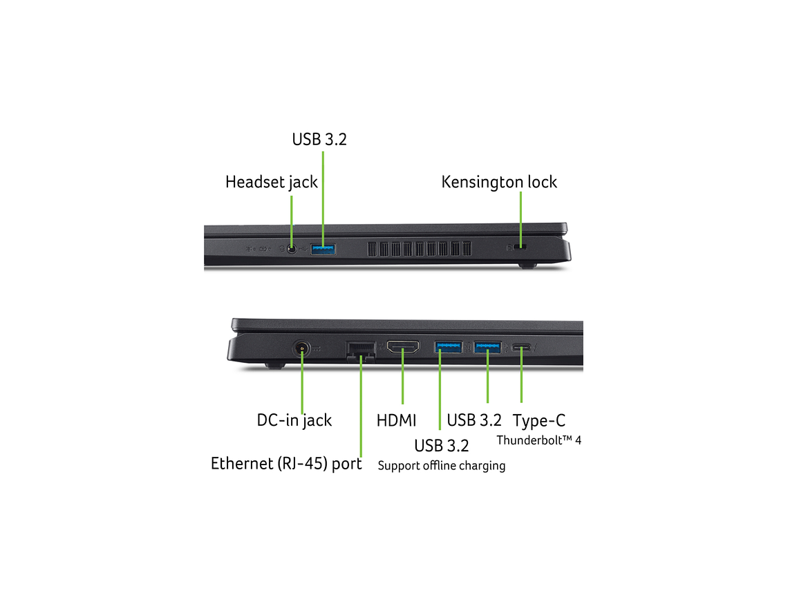 NOTEBOOK GAMER ACER 15'6 RYZEN 7/ 16GB /512 SSD/ RTX 4050 3