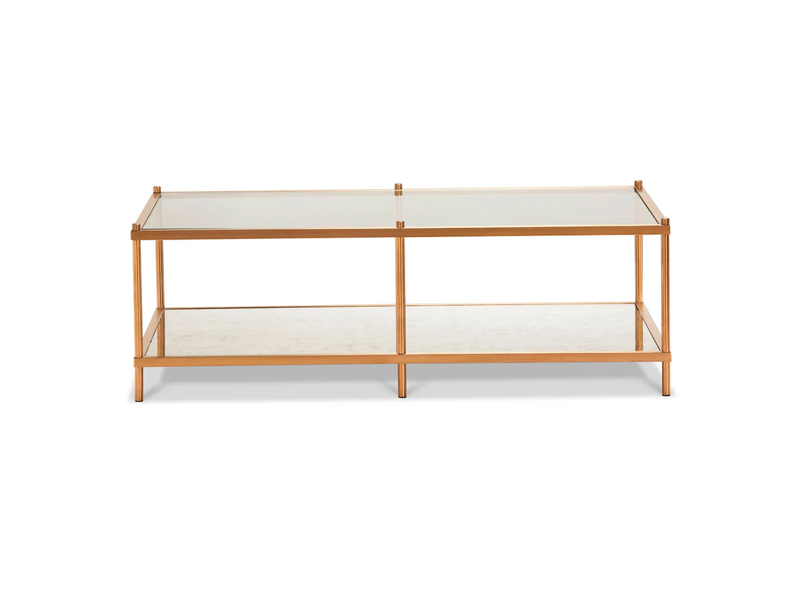 MESA CENTRO ROSEN TRIBECA 120 X 70 CM ACERO 1