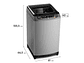 LAVADORA CARGA SUPERIOR MADEMSA 18 SZG 18KG GRIS - Miniatura 2