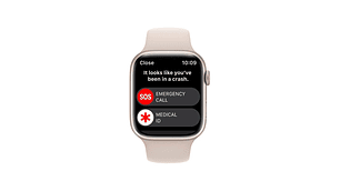 APPLE WATCH SERIE 8 (GPS) CAJA STARLIGHT ALUMINIO 45MM CON CORREA SPORT STARLIGHT - M/L