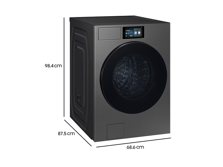 LAVADORA CARGA FRONTAL SAMSUNG BESPOKE AI WF90F25ADSZS 25KG GRAFITO 8