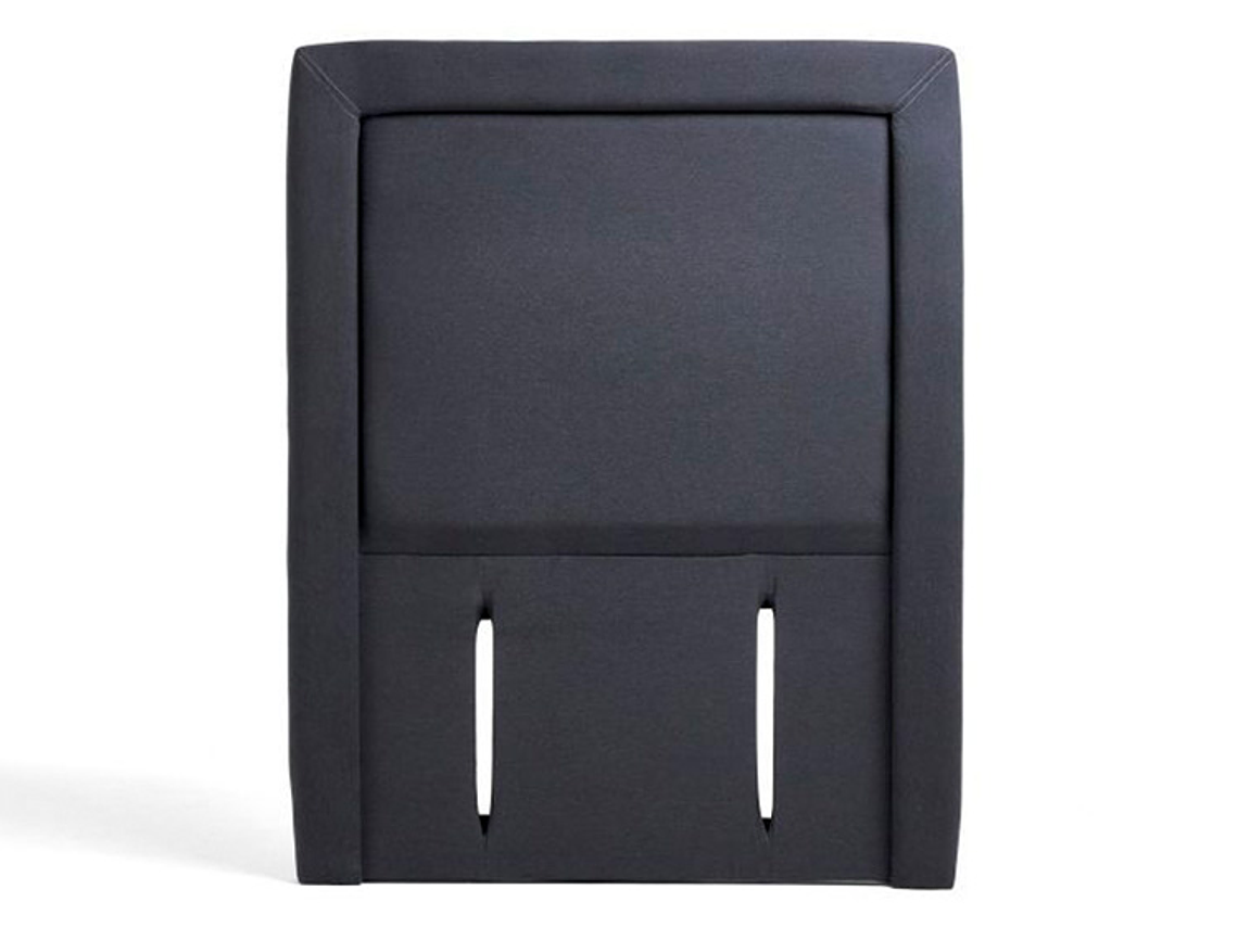 JUEGO DE DORMITORIO DRIMKIP CAMA AMERICANA DUO POCKET 1 PLAZA GRIS + RESPALDO + TOPPER 4