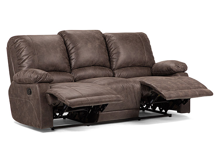 SOFÁ ROSEN RECLINABLE BUCAREST PU 3 CUERPOS CAFÉ 1