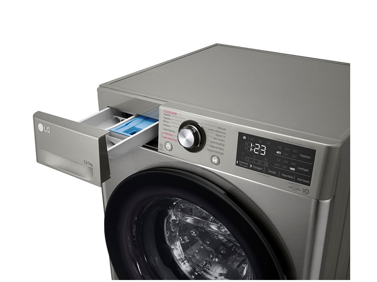 LAVADORA SECADORA LG 12 KG 7 KG CARGA FRONTAL WD12VVC5S6C AI DD 6