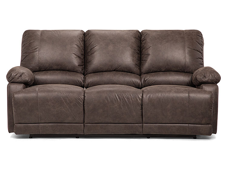 SOFÁ ROSEN RECLINABLE BUCAREST PU 3 CUERPOS CAFÉ 2