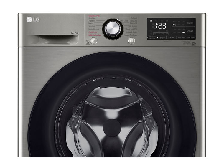 LAVADORA SECADORA LG 12 KG 7 KG CARGA FRONTAL WD12VVC5S6C AI DD 8