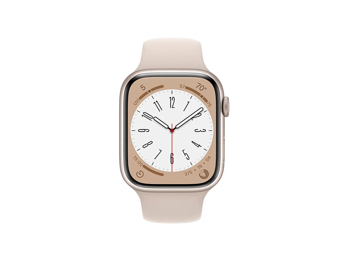 APPLE WATCH SERIE 8 (GPS) CAJA STARLIGHT ALUMINIO 45MM CON CORREA SPORT STARLIGHT - M/L 3