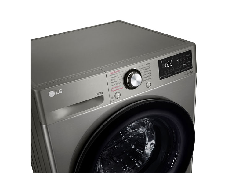 LAVADORA SECADORA LG 12 KG 7 KG CARGA FRONTAL WD12VVC5S6C AI DD 10