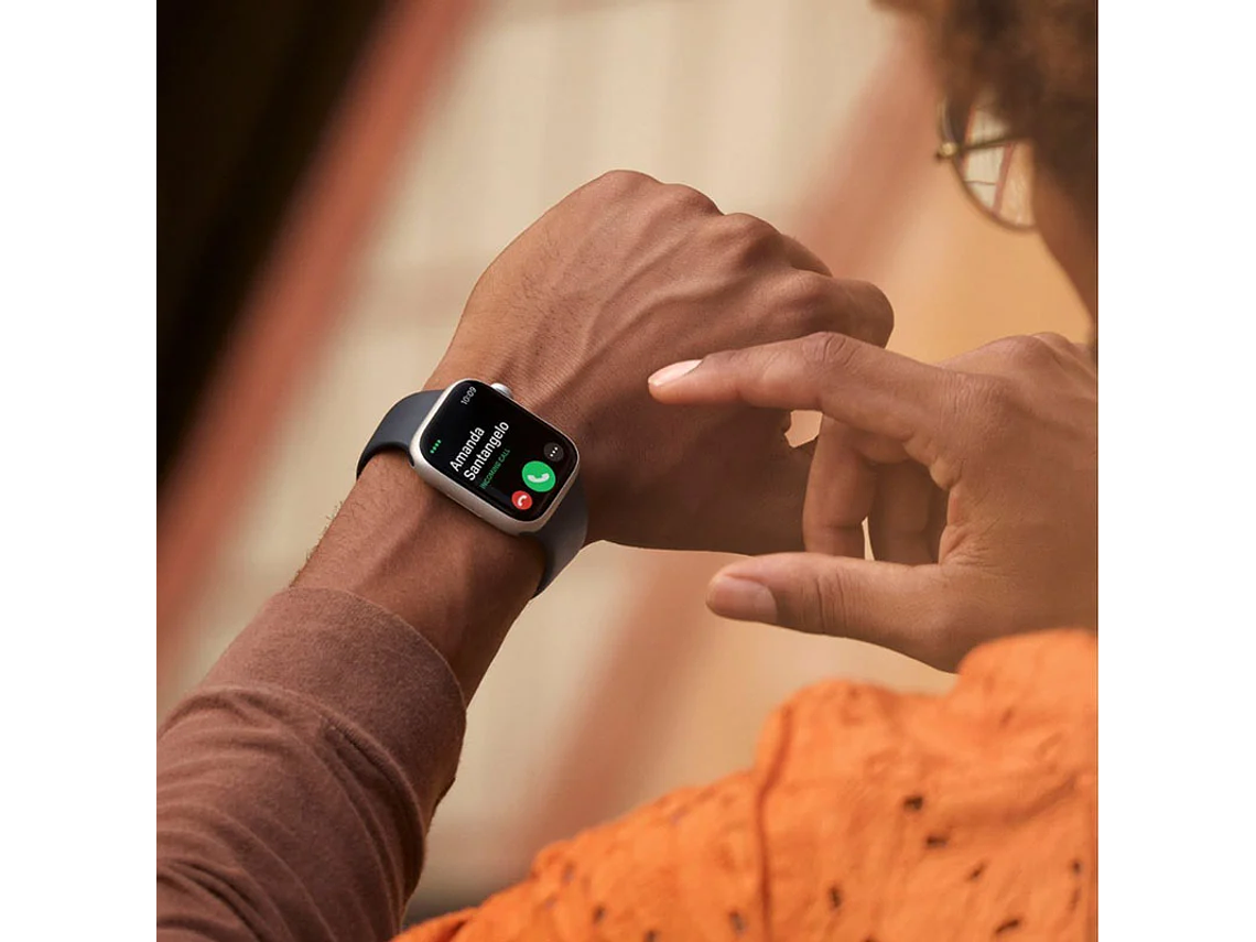 APPLE WATCH SERIE 8 (GPS) CAJA STARLIGHT ALUMINIO 45MM CON CORREA SPORT STARLIGHT - M/L 4