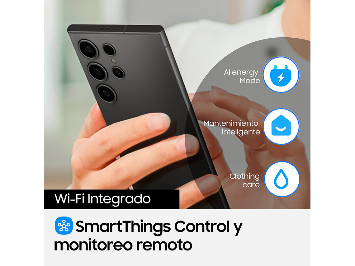 LAVADORA CARGA FRONTAL SAMSUNG BESPOKE AI WF90F25ADSZS 25KG GRAFITO 11