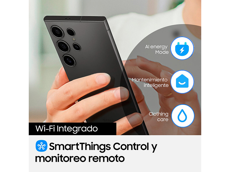 LAVADORA CARGA FRONTAL SAMSUNG BESPOKE AI WF90F25ADSZS 25KG GRAFITO 11