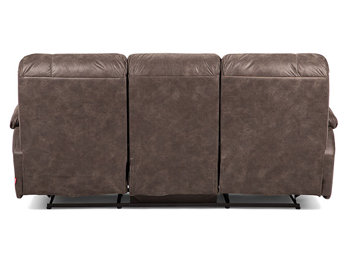 SOFÁ ROSEN RECLINABLE BUCAREST PU 3 CUERPOS CAFÉ 6