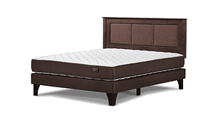 JUEGO DE DORMITORIO ROSEN CAMA EUROPEA ERGO T BN 2 PLAZAS + RESPALDO RACHEL