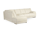 SOFÁ SECCIONAL ROSEN 6974 IZQUIERDO CUERO EN COLOR BLANCO - Miniatura 1