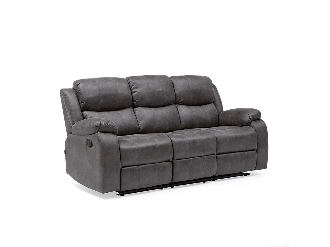 SOFÁ VYS SPA 3 CUERPOS ACERO GRIS RECLINABLE ISABEL GREY 2