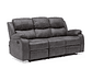 SOFÁ VYS SPA 3 CUERPOS ACERO GRIS RECLINABLE ISABEL GREY - Miniatura 2