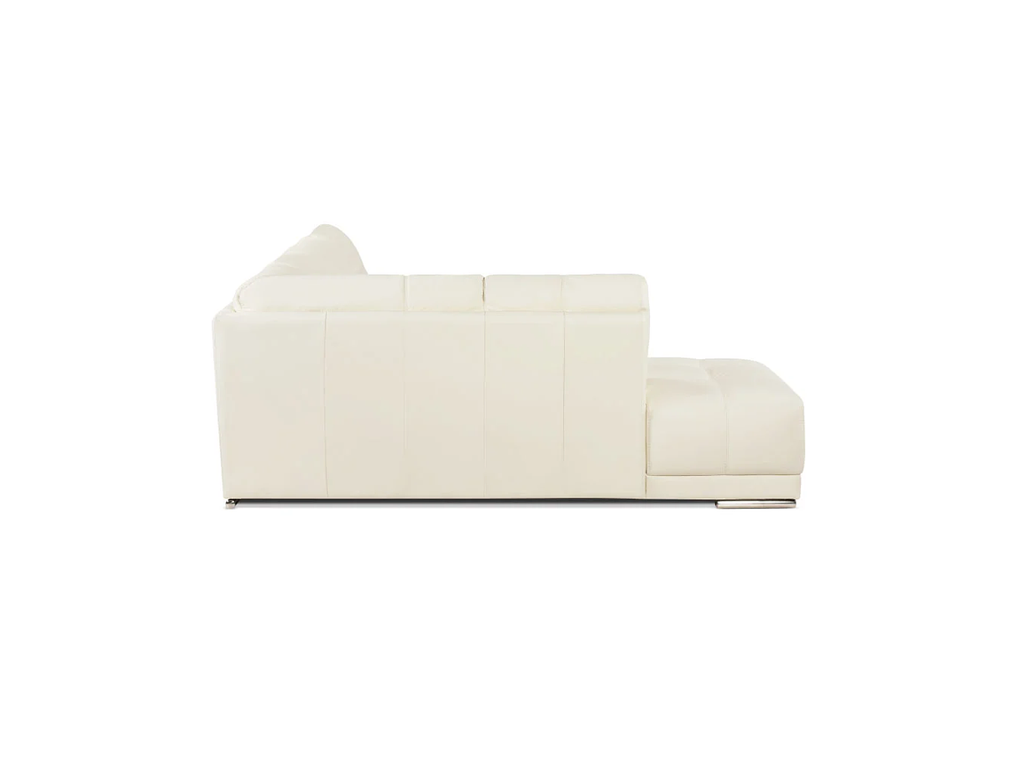SOFÁ SECCIONAL ROSEN 6974 IZQUIERDO CUERO EN COLOR BLANCO 2