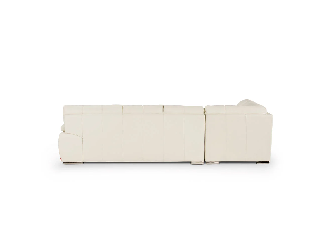 SOFÁ SECCIONAL ROSEN 6974 IZQUIERDO CUERO EN COLOR BLANCO 3