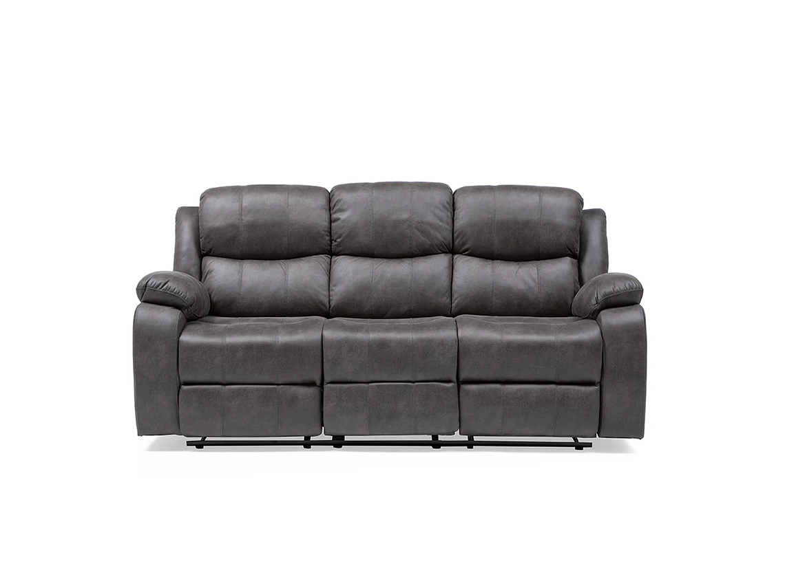 SOFÁ VYS SPA 3 CUERPOS ACERO GRIS RECLINABLE ISABEL GREY 4