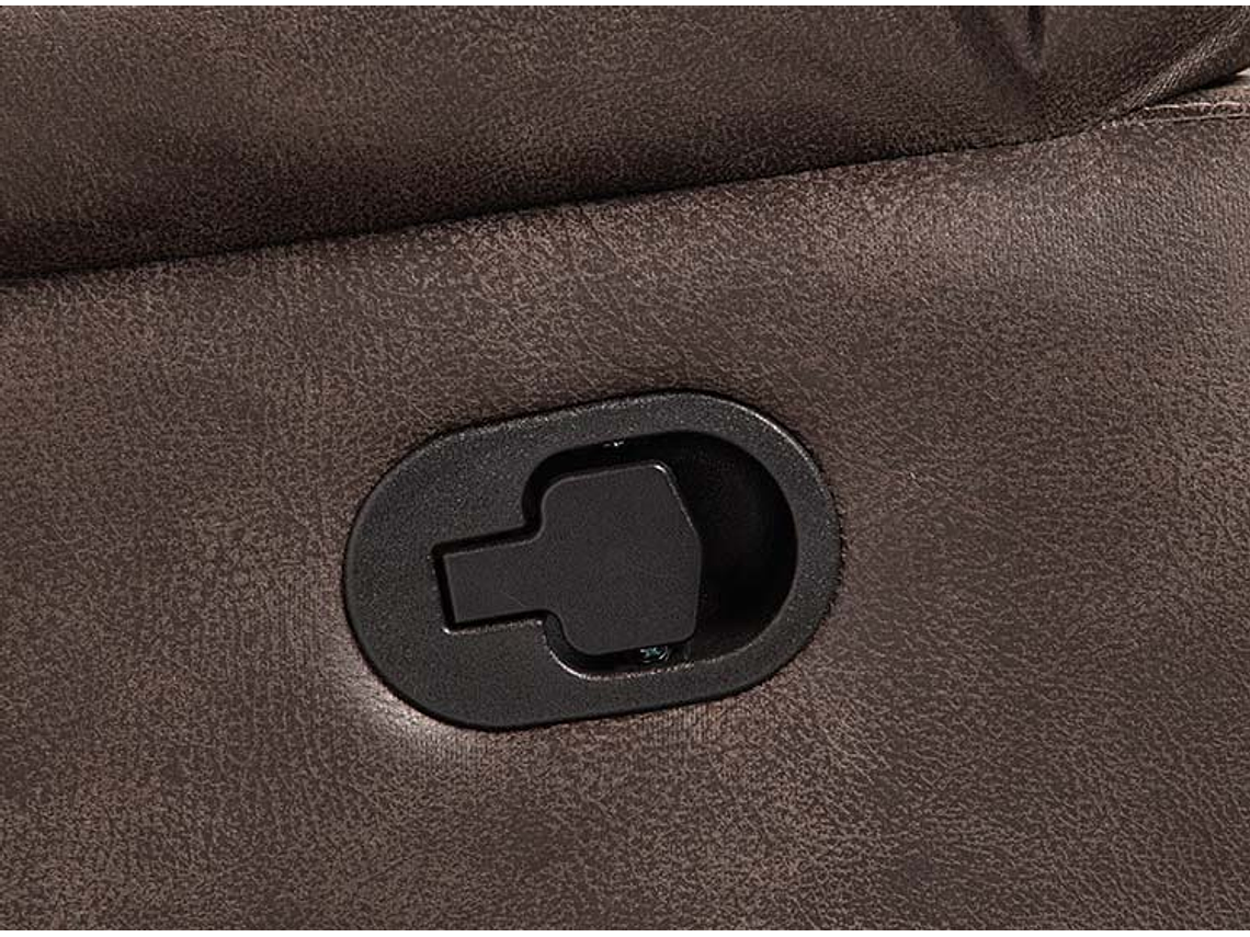 SOFÁ ROSEN RECLINABLE BUCAREST PU 3 CUERPOS CAFÉ 11