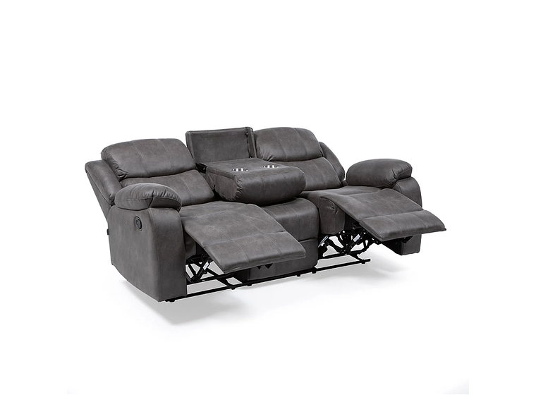 SOFÁ VYS SPA 3 CUERPOS ACERO GRIS RECLINABLE ISABEL GREY 6
