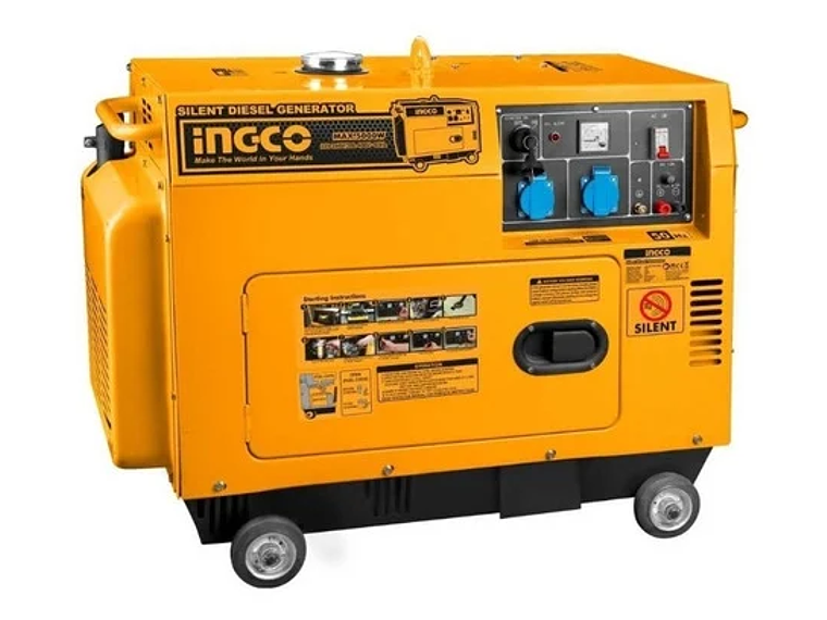 GENERADOR DIESEL SILENCIOSO CON ATS 5,0KW INGCO GSE50001.1 1