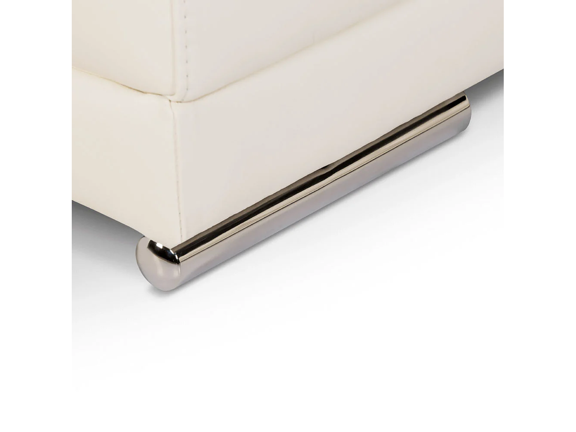 SOFÁ SECCIONAL ROSEN 6974 IZQUIERDO CUERO EN COLOR BLANCO 6