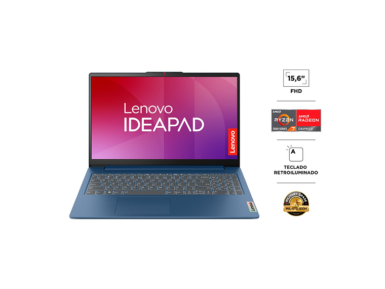 NOTEBOOK LENOVO IDEAPAD SLIM 3 AMD RYZEN 7 16GB RAM 512GB SSD 15.6” 1