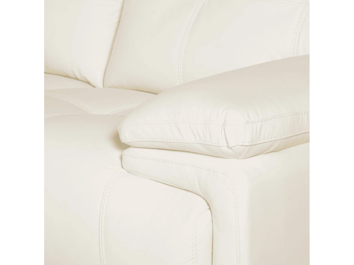 SOFÁ SECCIONAL ROSEN 6974 IZQUIERDO CUERO EN COLOR BLANCO 8